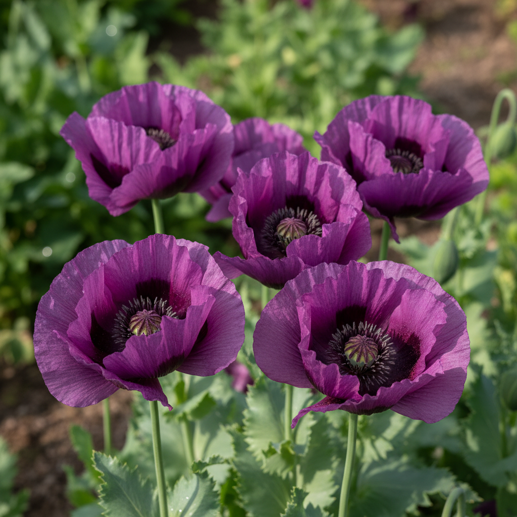 Papaver somniferum Lauren's Grape